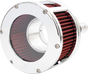 Feuling Parts BA Race Series Chrome Air Cleaner Kit with Red Filter - Part 5428