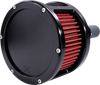 Feuling Parts BA Race Series Air Cleaner Kit - Black Anodized with Red Filter Part 5423