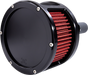 Feuling Parts BA Race Series Air Cleaner Kit - Black Anodized with Red Filter Part 5423