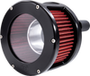 Feuling Parts BA Race Series Air Cleaner Kit - Black Anodized with Red Filter Part 5424 for Harley-Davidson