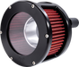 Feuling Parts BA Race Series Air Cleaner Kit - Black Anodized with Red Filter Part 5424 for Harley-Davidson