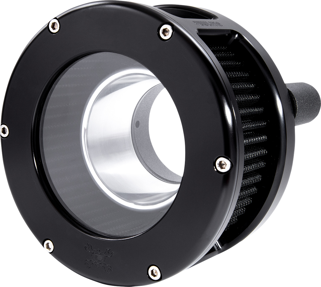 FEULING PARTS BA Series Air Cleaner Kit with Black Anodized Finish and 2.5-Inch Filter - Part 5534