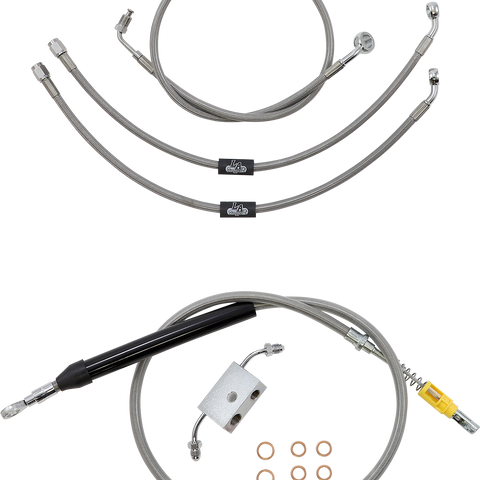 LA CHOPPERS Handlebar Cable/Brake Line Kit - Quick Connect - 12