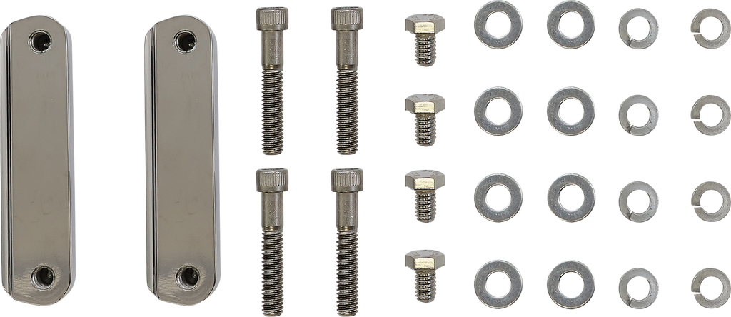 PAUL YAFFE BAGGER NATION Cafe Front Fender - 19" Wheel - With Chrome Adapters PYO:CAFE-19-14L-C - Team Dream Rides