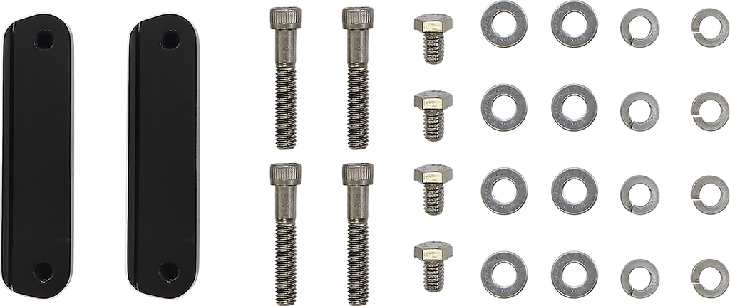 PAUL YAFFE BAGGER NATION Cafe Front Fender - 19" Wheel - With Black Adapters PYO:CAFE-19-14L-B - Team Dream Rides