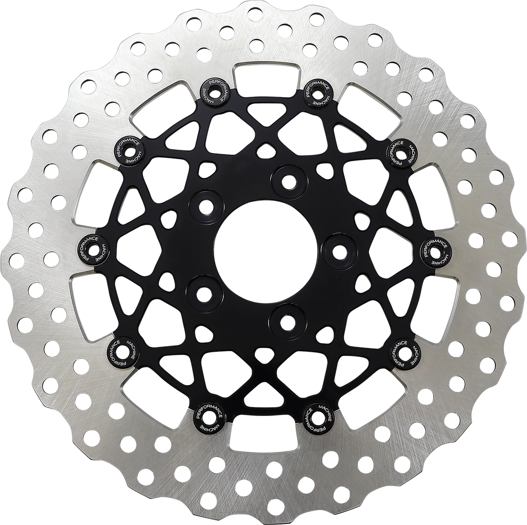 PERFORMANCE MACHINE (PM) Speedstar Rotor - Front - 11.5" - Black 0133-1538S-B - Team Dream Rides