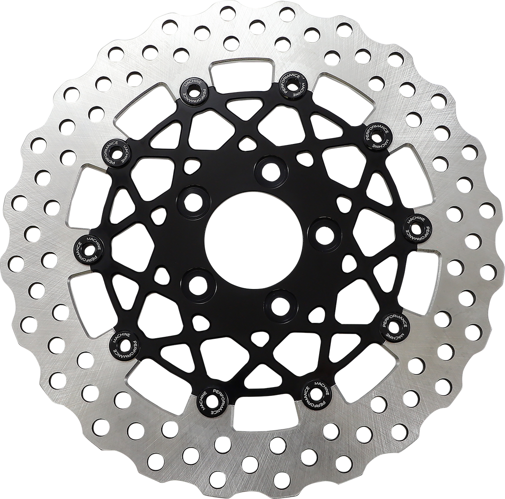 PERFORMANCE MACHINE (PM) Speedstar Rotor - Rear - 11.5" - Black 0133-1539S-B - Team Dream Rides