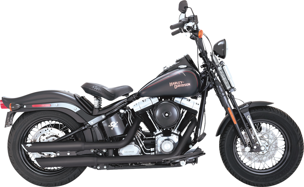 Vance & Hines 3-Inch Twin Slash Slip-On Mufflers with PCX Technology - Black, Part 46341