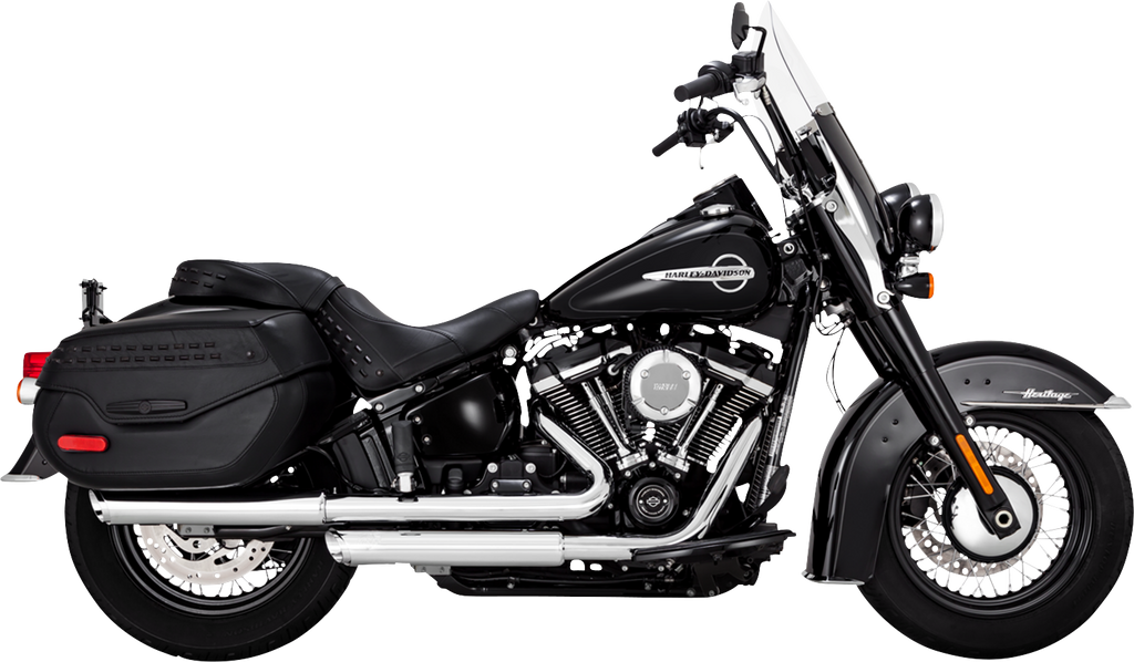 Vance & Hines 3-Inch Twin Slash Slip-On Muffler Chrome - Part 16379