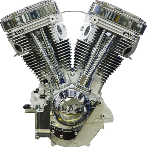 S&S Cycle V111 Long-Block Engine, Natural Finish, 310-1157
