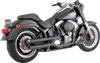 Vance & Hines 3-Inch Twin Slash Slip-On Mufflers with PCX Technology, Black – Part 46343