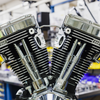 S&S Cycle V124 Long Block Engine, Chrome/Wrinkle Black, Big Twin Custom Chassis, Part 310-1159