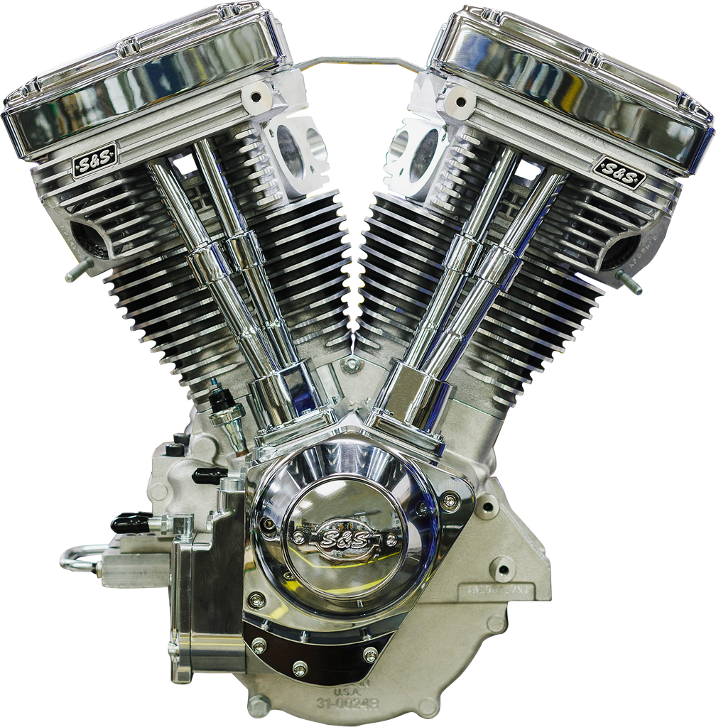 S&S Cycle V111 Long-Block Engine, Natural Finish, 310-1157