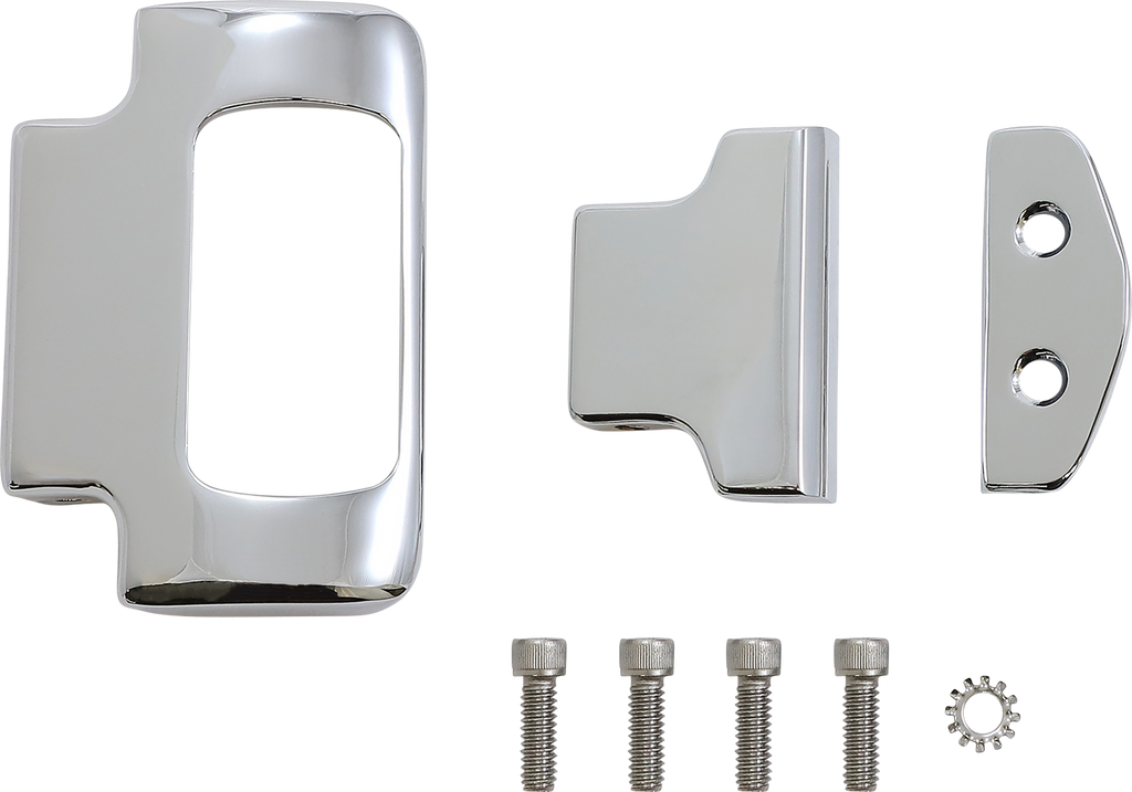LA Choppers LA-7397-00C Chrome Single Gauge Mount for Softail with OE Square Digital Gauges