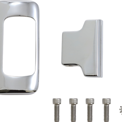 LA Choppers LA-7397-00C Chrome Single Gauge Mount for Softail with OE Square Digital Gauges