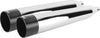 TBR Comp S Slip On M8 Flh/Flt Chrome with Black Endcap for Harley Davidson 2017 Models