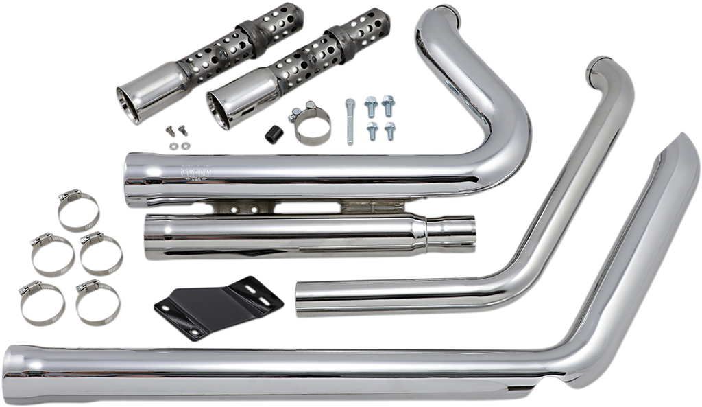 COBRA 909 Exhaust - Chrome - '12-'17 Softail 6711