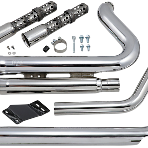 COBRA 909 Exhaust - Chrome - '12-'17 Softail 6711 - Team Dream Rides