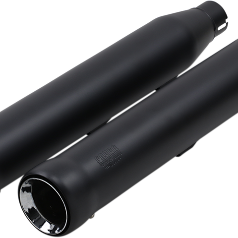 COBRA Neighbor Hater Mufflers for '07-'17 Softail - Black 6043B - Team Dream Rides