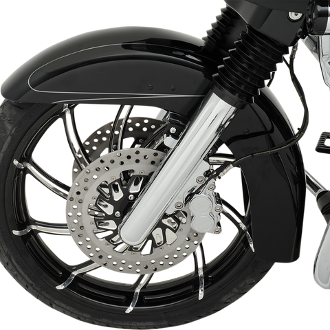 PERFORMANCE MACHINE (PM) Wheel - Supra - Front - Dual Disc/with ABS - Platinum Cut* - 21x3.5 - '08+ FL 12047106SUPAJBP - Team Dream Rides