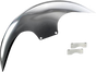 PAUL YAFFE BAGGER NATION Cafe Front Fender - 21" - Chrome Adaptors PYO:CAFE-21-14L-C - Team Dream Rides