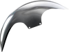 PAUL YAFFE BAGGER NATION Cafe Front Fender - 21" - Chrome Adaptors PYO:CAFE-21-14L-C - Team Dream Rides