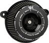 KHROME WERKS Instigator Air Cleaner - Tracer Black for Twin Cam 250210