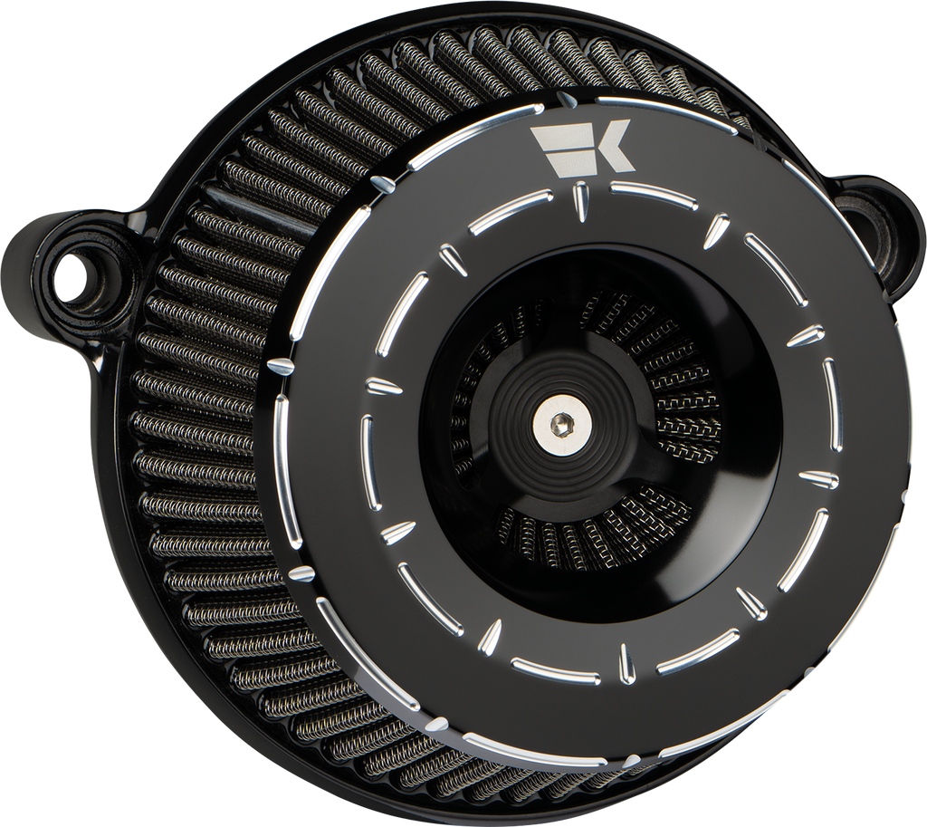 KHROME WERKS Instigator Air Cleaner - Tracer Black for Twin Cam 250210