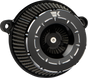 KHROME WERKS Instigator Air Cleaner - Tracer Black for Twin Cam 250210