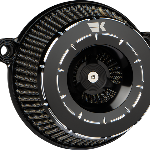 KHROME WERKS Instigator Air Cleaner - Tracer Black for Twin Cam 250210