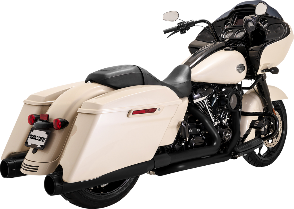 Vance & Hines Dresser Duals Header System Black 47351 with PCX Technology