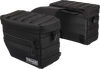 THRASHIN SUPPLY CO. Essential Saddlebags Black TSB-0006 with 10 Liter Capacity and MOLLE Attachments