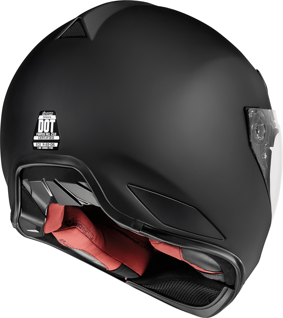 ICON Domain™ Helmet - Rubatone Medium 0101-14918 with Fog-Free Shield and Removable Liner