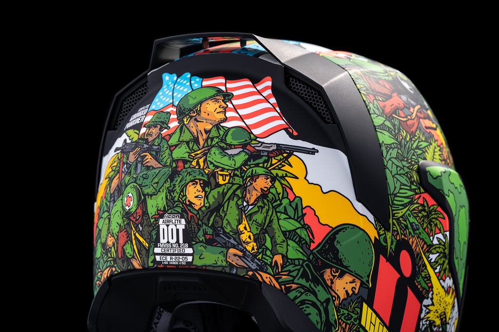 ICON Airflite™ GP23 Helmet with Fog-Free Fliteshield™ and DropShield™ – Green, XL