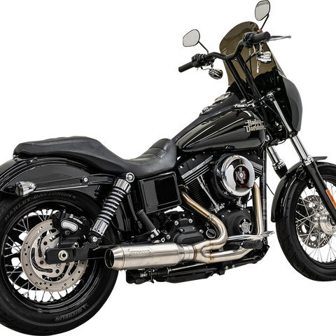 BASSANI XHAUST 2-into-1 Ripper Exhaust System with Super Bike Muffler - Stainless Steel 1D7SS