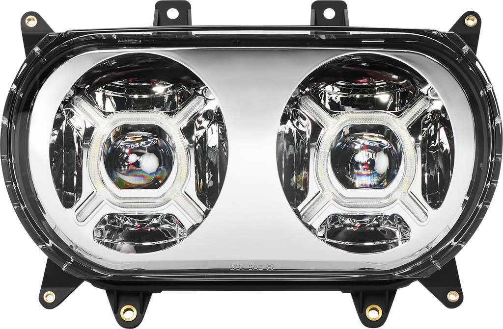 CUSTOM DYNAMICS LED Headlight - Chrome - Road Glide CD-RG-H-C - Team Dream Rides