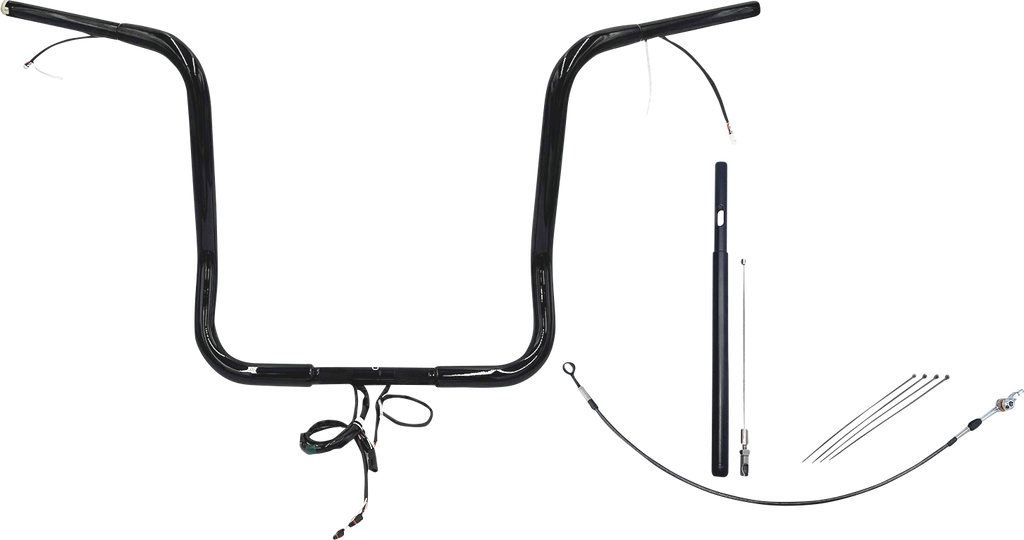 FAT BAGGERS INC. Handlebar Kit - Pointed Top - 16" - Black 912016-B - Team Dream Rides