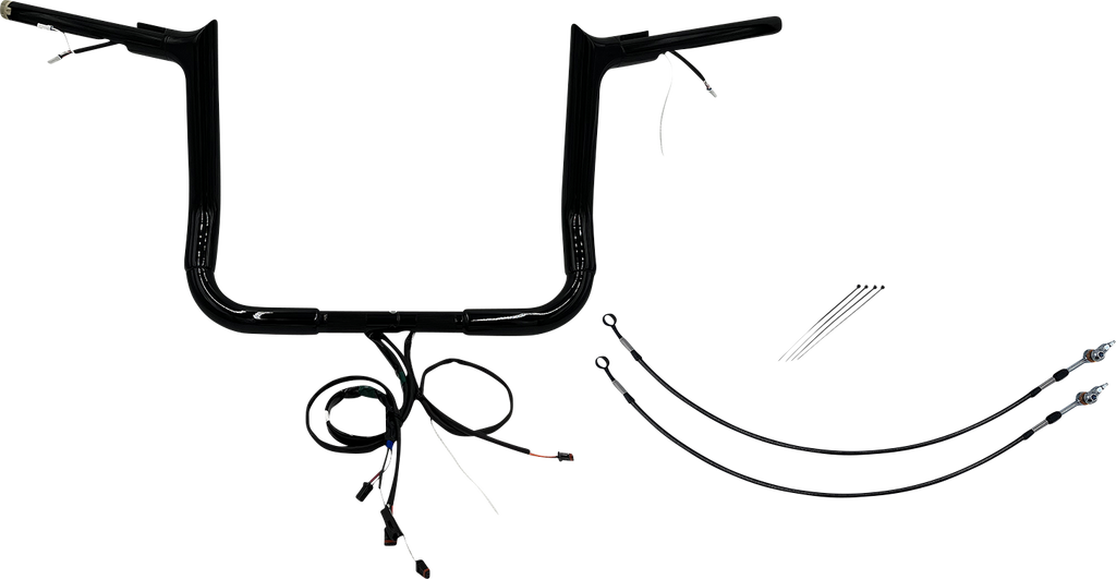 FAT BAGGERS INC. Handlebar Kit - Pointed Top - 12" - Black 801212-B - Team Dream Rides