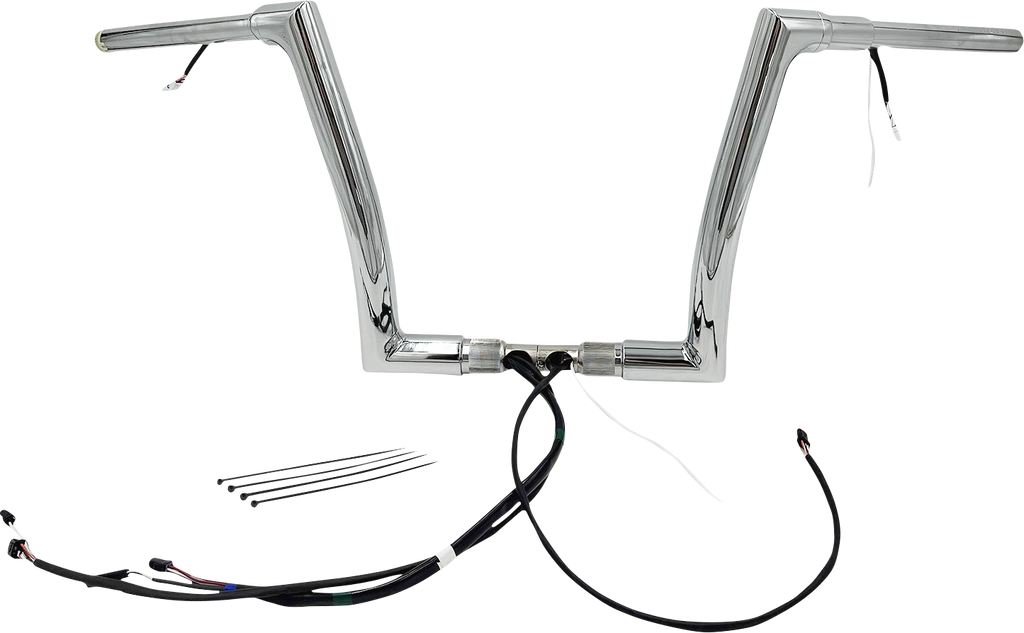 FAT BAGGERS INC. Handlebar Kit - Flat Top - 12" - Chrome 601312 - Team Dream Rides