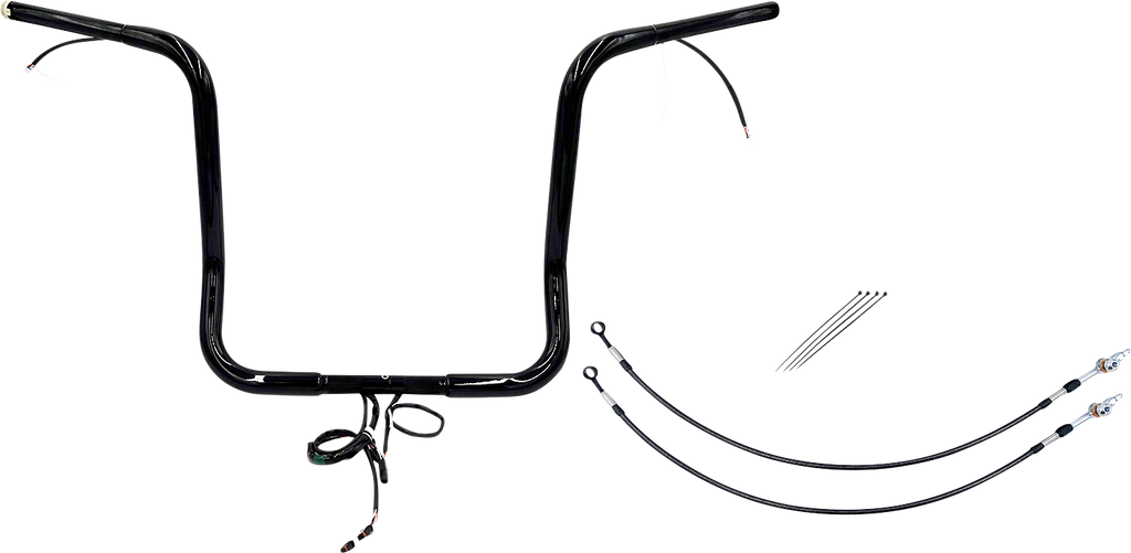 FAT BAGGERS INC. Handlebar Kit - Pointed Top - 16" - Black 902216-B - Team Dream Rides