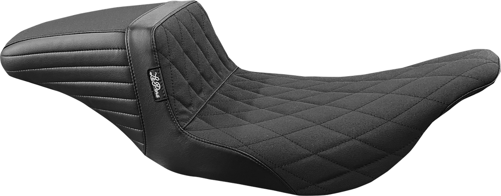 LE PERA Kickflip Seat - Double Diamond - Black - FL '97-'07 LH-597DD - Team Dream Rides