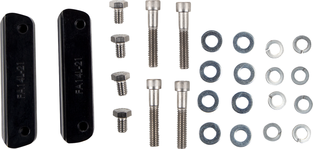 PAUL YAFFE BAGGER NATION Cafe Front Fender - 21" - Black Adaptors PYO:CAFE-21-14L-B-C - Team Dream Rides