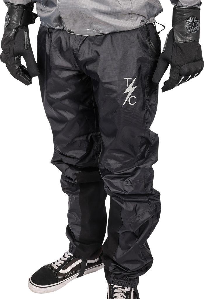 THRASHIN SUPPLY CO. Mission Rain Pants - Black, Size L/XL - TMJ-08-10