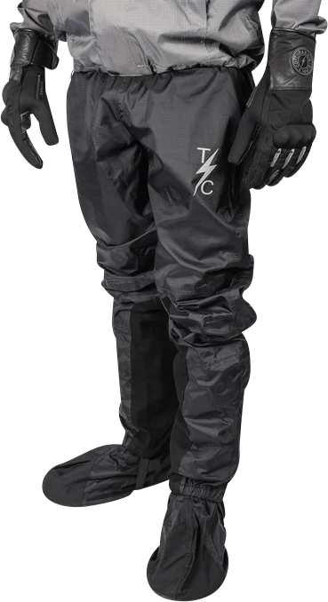 THRASHIN SUPPLY CO. Mission Rain Pants - Black, Size L/XL - TMJ-08-10