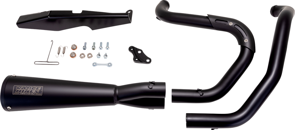 Vance & Hines Upsweep 2-into-1 Exhaust System with Black Finish - Part 47627