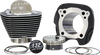 S&S CYCLE 132" Big Bore Cylinder Kit for 114"/117" Engines – M8 910-0847, Black Granite with Highlighted Fins