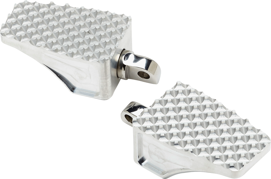 LA Choppers County Line Billet Foot Pegs for Male Mount – Raw Finish, Part LA-P100-00