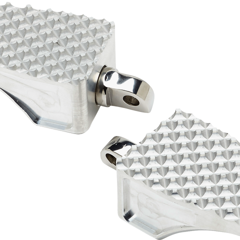 LA Choppers County Line Billet Foot Pegs for Male Mount – Raw Finish, Part LA-P100-00