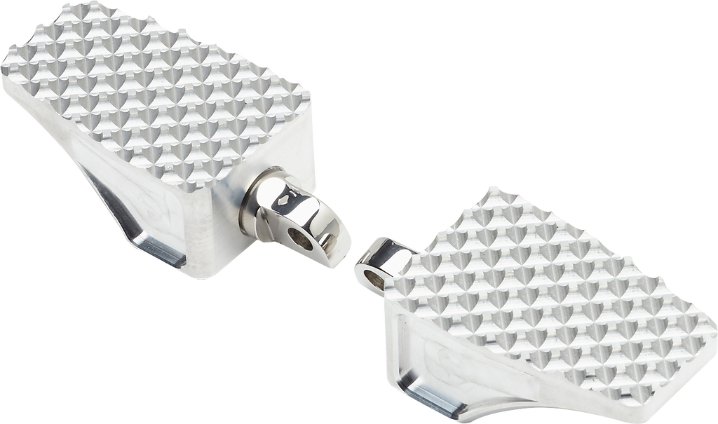 LA Choppers County Line Billet Foot Pegs for Male Mount – Raw Finish, Part LA-P100-00