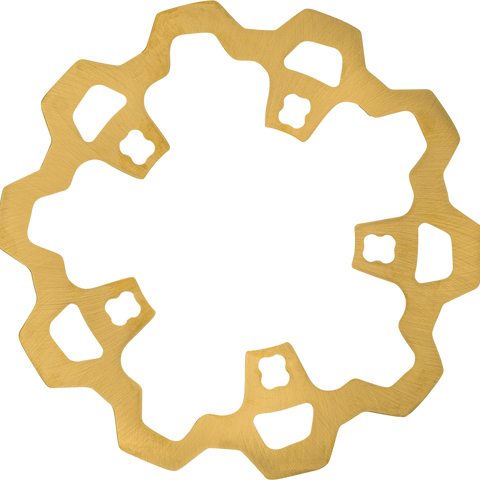 Lyndall Racing Brakes LLC Prodigy/Enforcer 11.8-Inch Gold Rotor with Gas Slots for Harley Davidson Touring Models